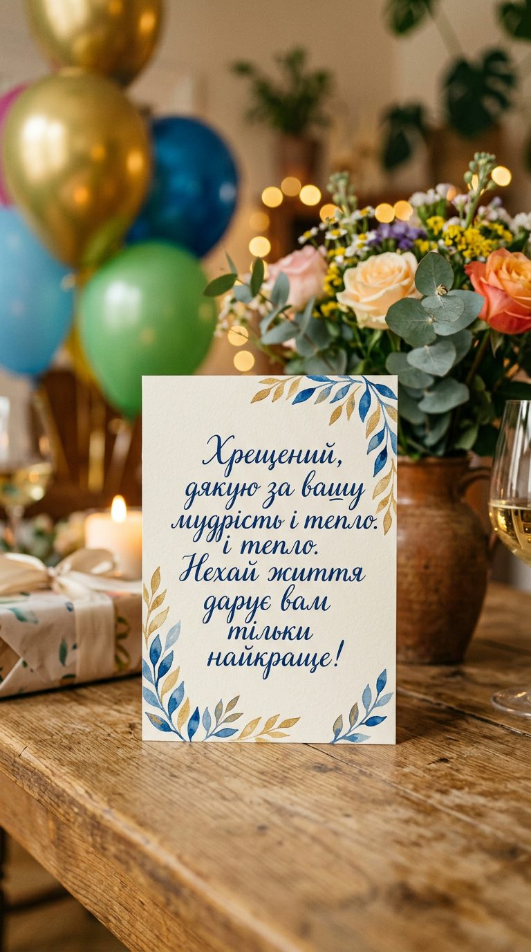 Зворушливі привітання хрещеному з днем народження - image
