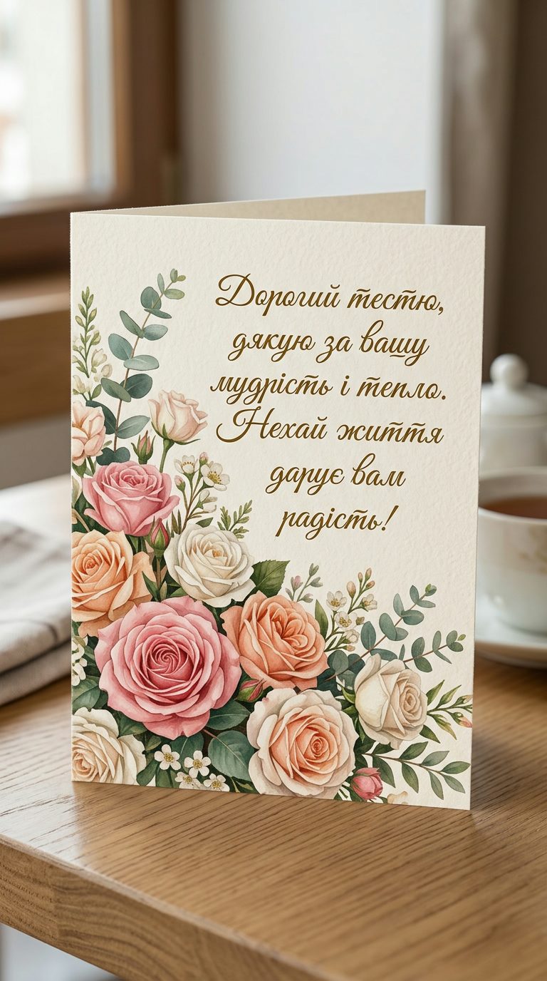 Зворушливі привітання тестю з днем народження - image