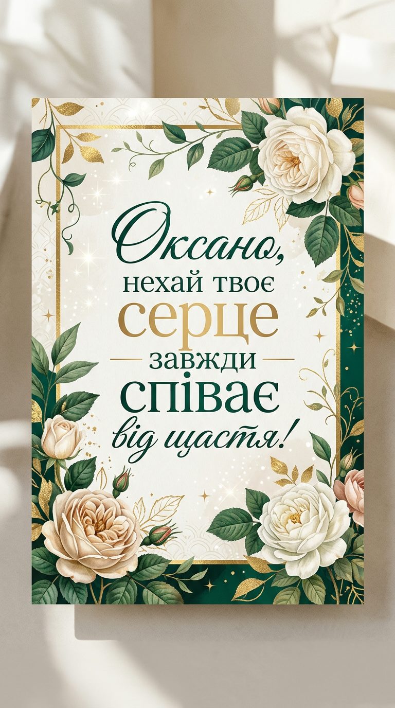 Зворушливі привітання з днем народження Оксані до сліз - image