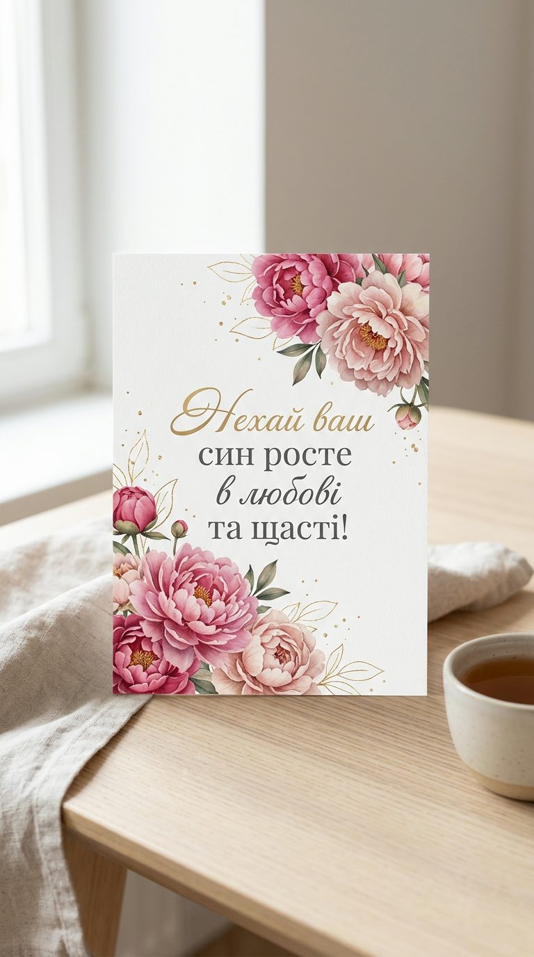 Зворушливі привітання з народженням сина своїми словами - image